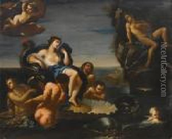 The Triumph Of Galatea Oil Painting - Paolo di Matteis