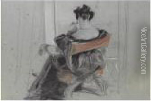 Portrait Of Georgiana, Duchess Of Bedford (1781-1853), Looking Outof A Window Oil Painting - Landseer, Sir Edwin