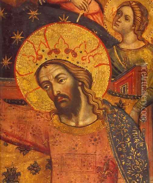 Coronation of the Virgin (detail) Oil Painting - CATARINO