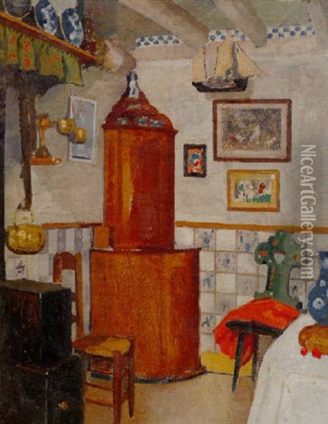 La Petite Salle A Manger De La Famille Crispin Oil Painting - Henri Evenepoel