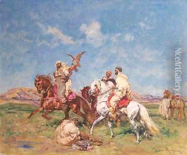 The Hunt with the Falcon Oil Painting - Henri Emilien Rousseau