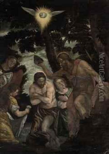 The Baptism Of Christ Oil Painting - Paolo Veronese (Caliari)