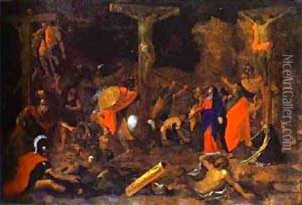 The Crucifixion Oil Painting - Nicolas Poussin