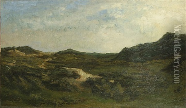 Landschap Oil Painting - Felicien Joseph Victor Rops