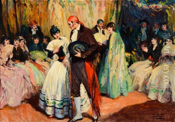 El Baile (the Ball) Oil Painting - William Henry Dethlef Koerner