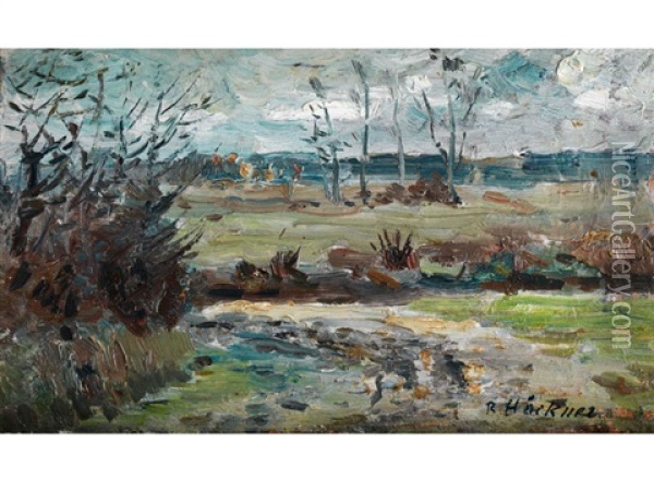 Wedlerau Oil Painting - Rudolf Hoeckner