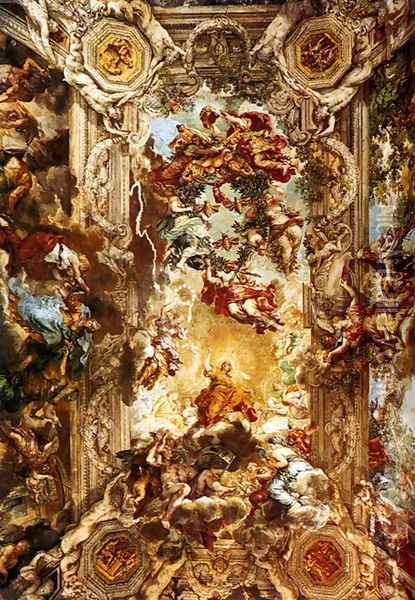 Allegory Of Divine Providence 1633 1639 Oil Painting - Pietro Da Cortona (Barrettini)