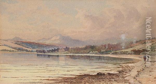 On The Clyde; Helensburgh On The Clyde Oil Painting - Charles Blatherwick