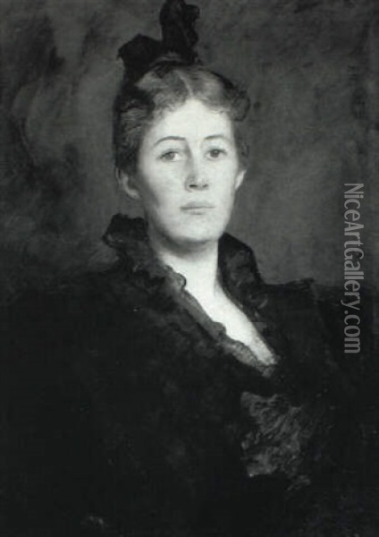 Portrait Of Frances Mcneil Corse Oil Painting - Adelaide Cole Chase