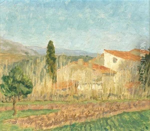 Untitled In South Of France Oil Painting - Bonny Rupert