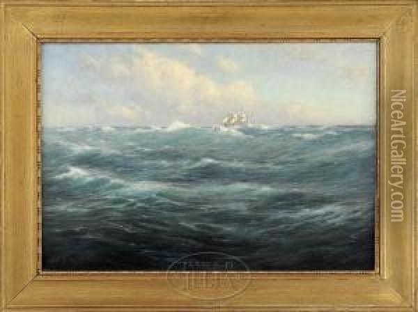 The Distant Sail Oil Painting - C. Myron Clark