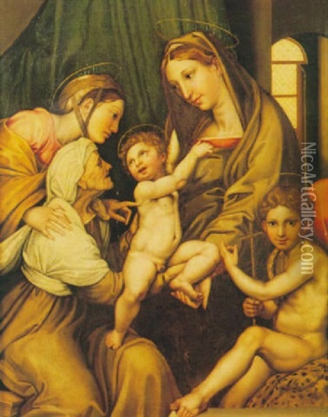 La Madonna Dell'impannata Oil Painting - Bartolomeo Passarotti