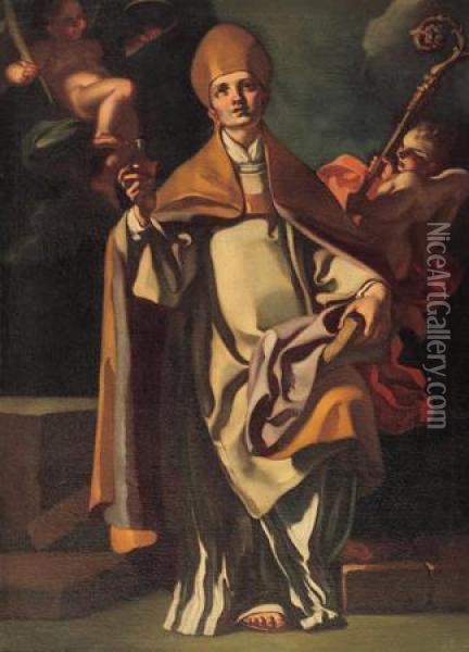 San Gennaro Oil Painting - Francesco de Mura