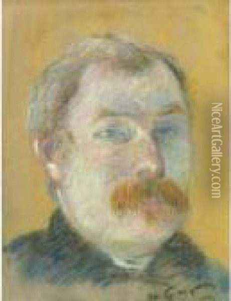 Portrait De William Lund Oil Painting - Paul Gauguin