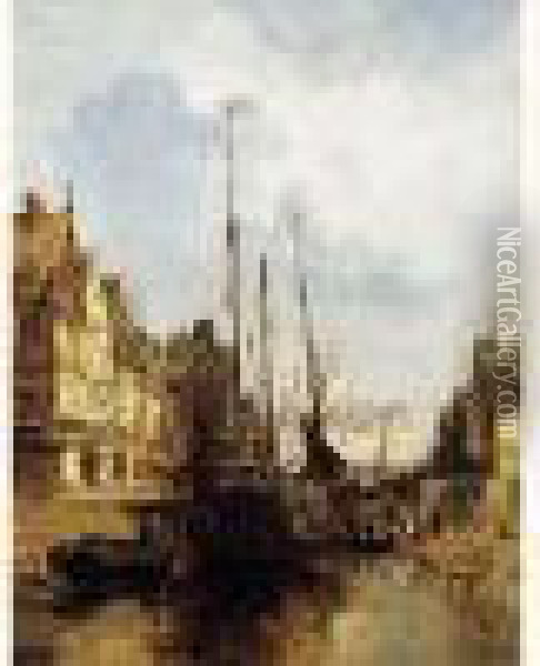 Marine Hollandaise Oil Painting - Jules Achille-Noel