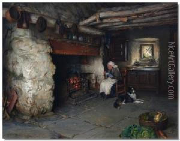 Interior Scene Oil Painting - Jonathan Pratt