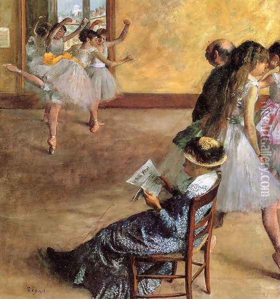 Ballet Class 1881 Oil Painting - Edgar Degas