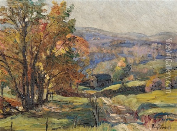 Autumn Landscape Oil Painting - Philip Russell Goodwin