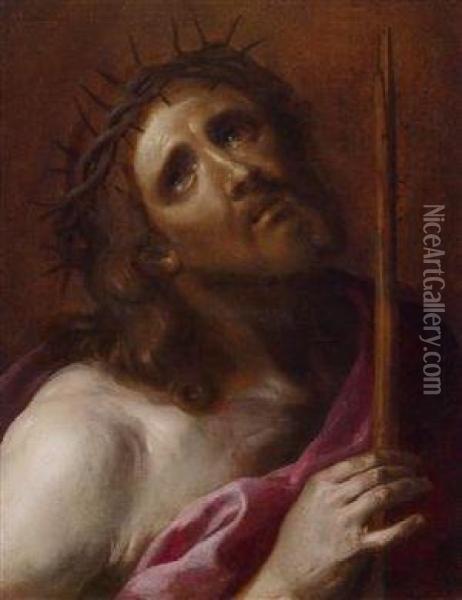 Testa Di Cristo Oil Painting - Bernardino Mei