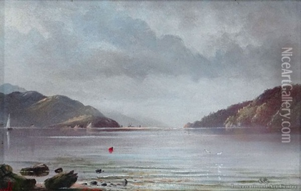 Queen Charlotte Sound Oil Painting - Henry William Kirkwood