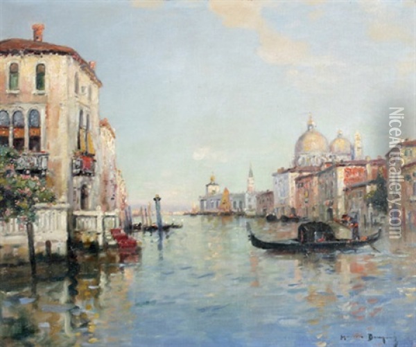 Venedig Le Grand Canal Et La Salute Oil Painting - Maurice Bompard