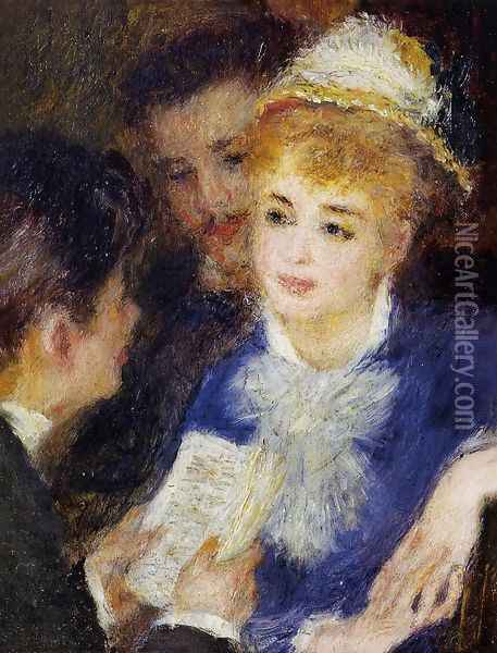 Reading The Part Oil Painting - Pierre Auguste Renoir