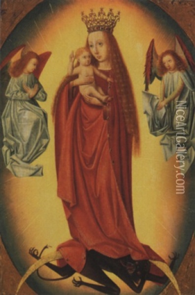 La Vierge De L'apocalypse Oil Painting -  Geertgen tot Sint-Jans