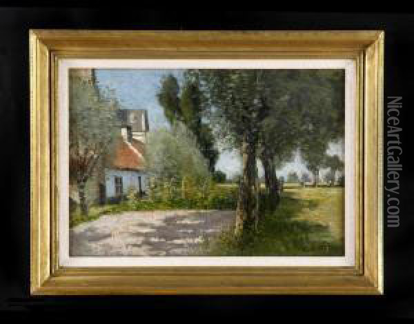 Cottages In The Country Oil Painting - Charles Houben