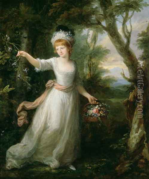 Portrait of Henrietta Laura Pulteney 1766-1808 Oil Painting - Angelica Kauffmann