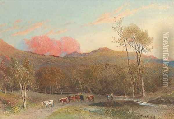 The pink cloud Oil Painting - William Hull