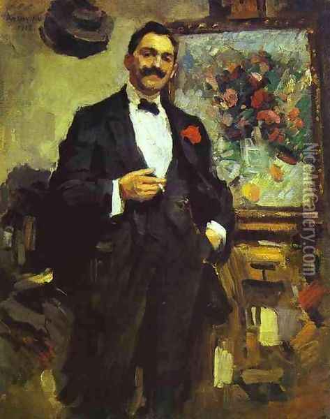 Portrait of the Hungarian Artist Jozef Ripple-Ronai Oil Painting - Konstantin Alexeievitch Korovin