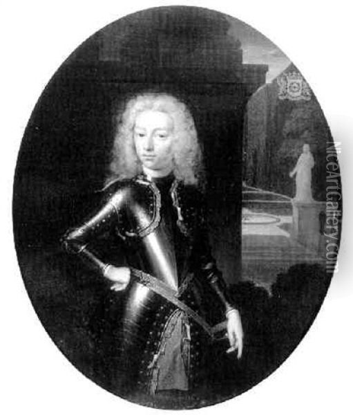 Portrait Of Johan Francois Van Hogendorp Oil Painting - Constantyn Netscher