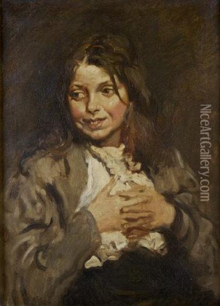 The Beggar Girl Oil Painting - Sir William Newenham Montague Orpen
