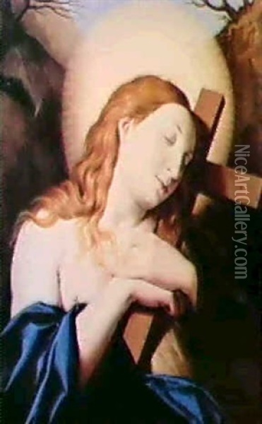 La Maddalena Oil Painting - Giovanni Battista Salvi (Il Sassoferrato)