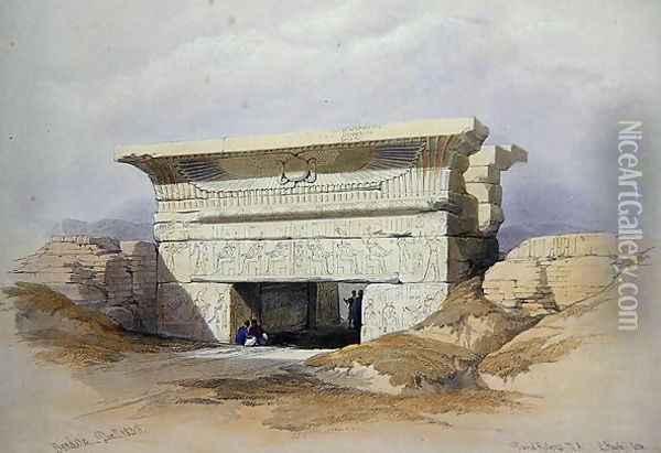 North Gate at Dendarah, from Egypt and Nubia, Vol.1 Oil Painting - David Roberts