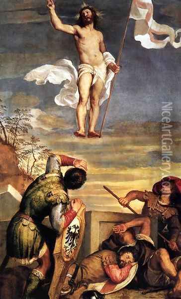 The Resurrection 2 Oil Painting - Tiziano Vecellio (Titian)