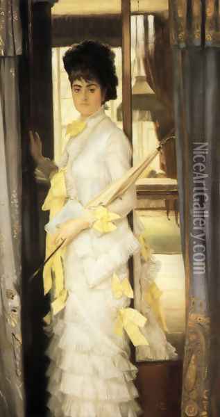 Portrait Of Miss Lloyd Oil Painting - James Jacques Joseph Tissot