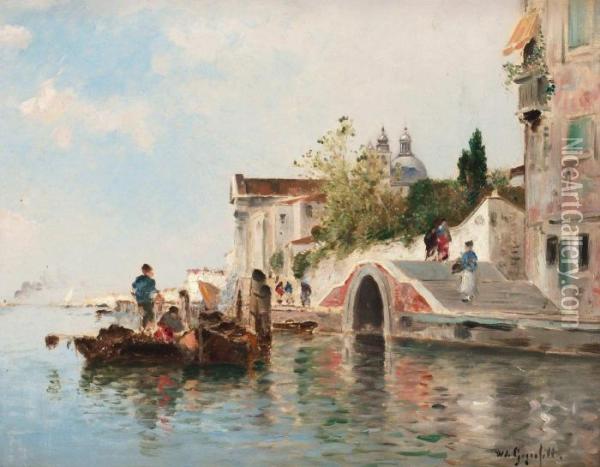 I Lagunen, Venedig Oil Painting - Wilhelm von Gegerfelt