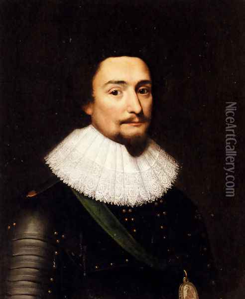 Portrait Of Frederick V Elector Palatine And King Of Bohemia Oil Painting - Michiel Jansz. van Miereveld