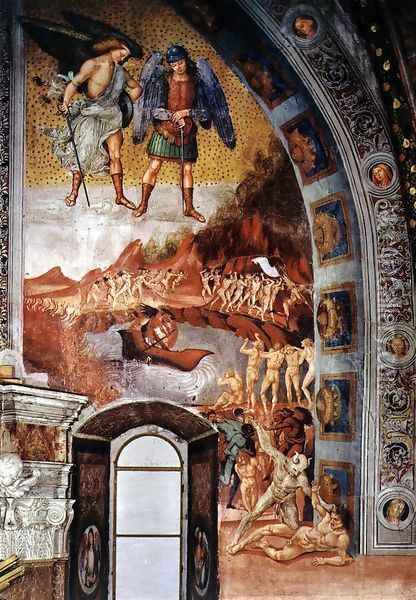 The Damned Being Plunged into Hell 1499-1502 Oil Painting - Francesco Signorelli