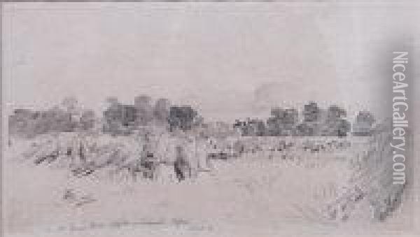Old Manor House, Shipton On Cherwell Oil Painting - William Turner