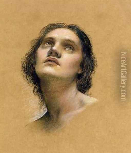 Study of a head Oil Painting - Evelyn Pickering De Morgan