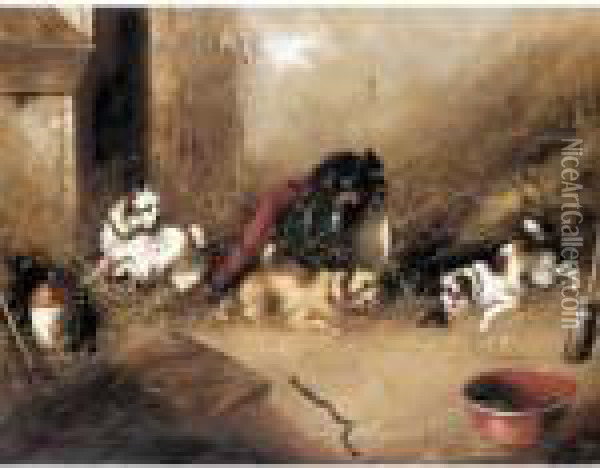 The Hedgehog Oil Painting - George Armfield