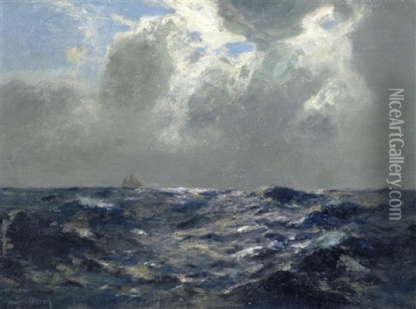 The Approaching Storm Oil Painting - Julius Olsson