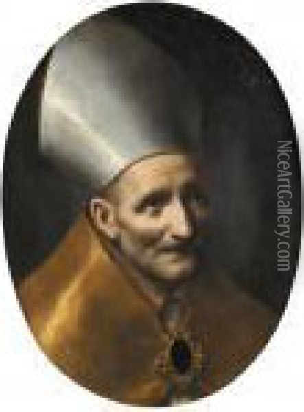 Saint Antoninus, Archbishop Of Florence Oil Painting - Carlo Dolci
