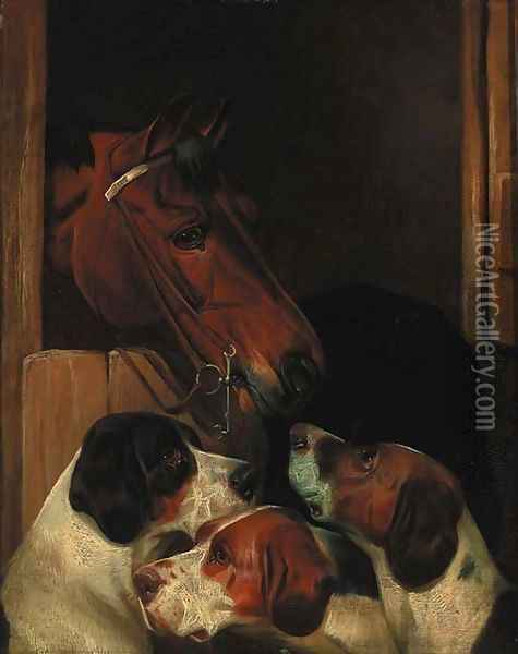 Stable mates Oil Painting - Colin Graeme Roe