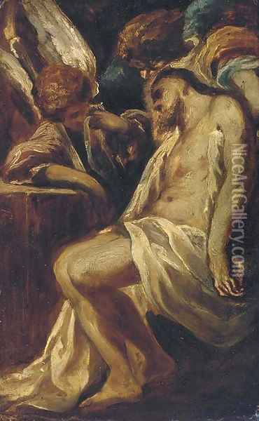 The Piea Oil Painting - Eugene Delacroix