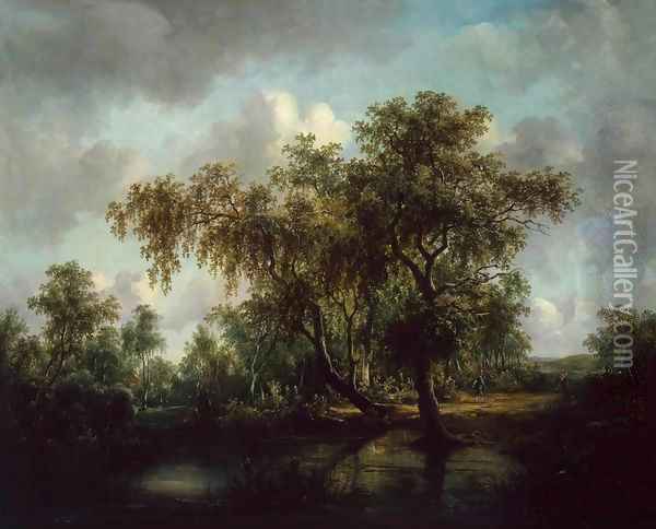 Landscape with a Pond Oil Painting - Patrick Nasmyth