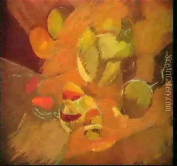 Fruktstilleben Oil Painting - Ake Goeransson