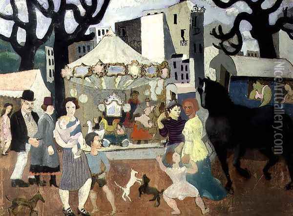 Fair at Neuilly, 1923-24 Oil Painting - Christopher Wood